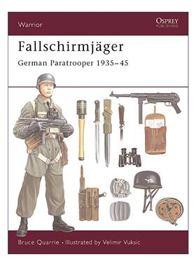 英文原版 Fallschirmjager 二战德国空降兵部队 历史上的战士系列 英文版 进口英语原版书籍