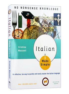 Italian Made Simple 轻松学意大利语 外语学习工具书 Cristina Mazzoni 英文原版
