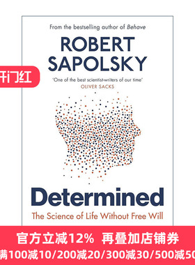 英文原版 Determined 注定 没有自由意志的生命科学 罗伯特·萨波斯基 英文版 进口英语原版书籍