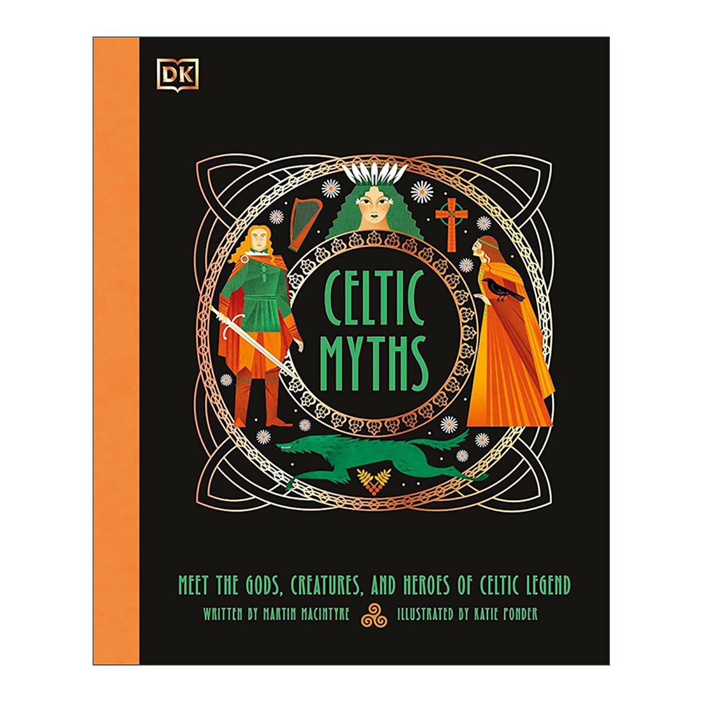 英文原版 Celtic Myths DK凯尔特神话故事 全彩插图精装 英文版 进口英语原版书籍