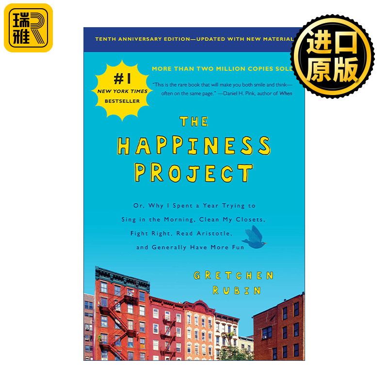 英文原版 The Happiness Project Tenth Anniversary Edition幸福哲学书我的快乐我做主，我的幸福我掌控英文版进口英语书籍