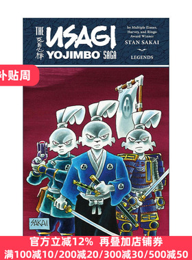 英文原版 Usagi Yojimbo Saga Legends 宫本兔 兔子武士传奇传说 第二版Dark Horse黑马漫画 Stan Sakai坂井正彦 进口英语原版书籍