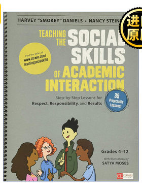英文原版 Teaching the Social Skills of Academic Interaction  Grades 4-12 合作学习技能35课 4-12年级阶段 英文版 进口书籍