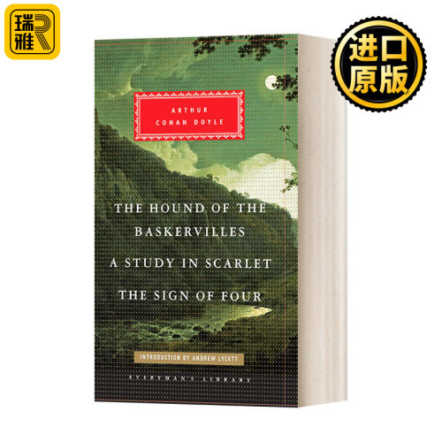 英文原版小说 The Hound of the Baskervilles Study in Scarlet The Sign of Four 福尔摩斯探案 Everyman 英文版 进口英语书籍