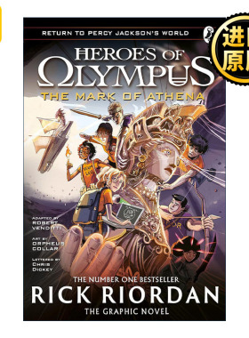 英文原版 The Mark of Athena The Graphic Novel Heroes of Olympus Book 3 波西·杰克逊奥林匹斯英雄系列漫画3 雅典娜之印