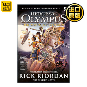 英文原版 The Mark of Athena The Graphic Novel Heroes of Olympus Book 3 波西·杰克逊奥林匹斯英雄系列漫画3 雅典娜之印