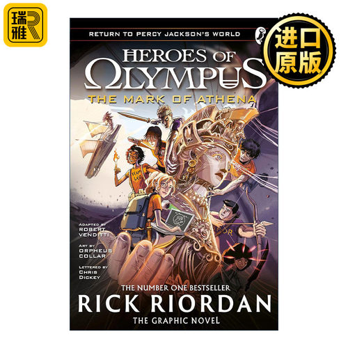 英文原版 The Mark of Athena The Graphic Novel Heroes of Olympus Book 3 波西·杰克逊奥林匹斯英雄系列漫画3 雅典娜之印