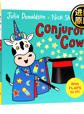 Conjuror Cow 会变魔术的牛 儿童绘本 茱莉亚唐纳森 纸板书 英文原版