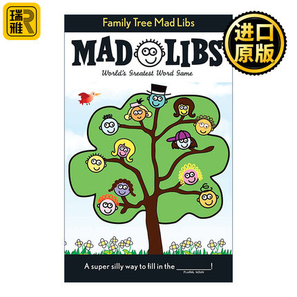 Family Tree Mad Libs 家谱 疯狂填词游戏