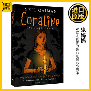 尼尔盖曼 进口英语书籍 漫画版 奇迹男孩与冰霜巨人魔法坟场之书作者 Gaiman Neil 儿童绘本 Coraline 英文原版 卡洛琳 鬼妈妈