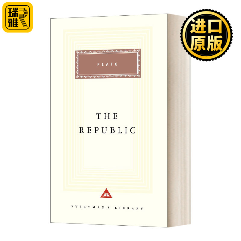 现货英文原版 The Republic理想国柏拉图 Everyman精装版英文版 Plato进口英语原版书籍-封面