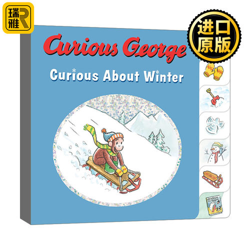Curious George Curious About Winter 好奇猴乔治对冬天很好奇 大开异形纸板书