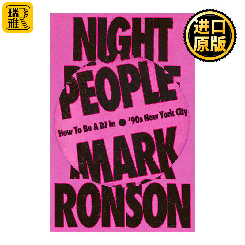 英文原版 Night People 夜行者 知名音乐制作人马克·荣森 个人回忆录 英文版 进口英语原版书籍