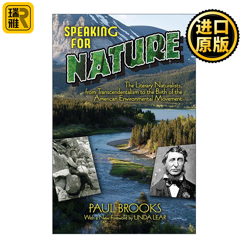 英文原版 Speaking for Nature 自然说 文学自然主义者 从超验主义到美国环境运动的诞生 Paul Brooks 英文版 进口英语原版书籍