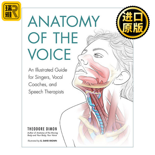 英文原版 Anatomy of Voice 嗓音解剖 供歌手 声乐教练和言语治疗师使用的解剖图册 Theodore Dimon  Jr.
