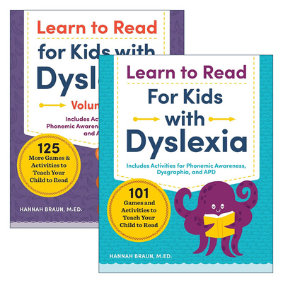 英文原版 Learn to Read for Kids with Dyslexia 阅读障碍儿童学习阅读2册 英文版 进口英语原版书籍