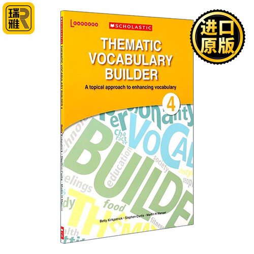 英文原版 Thematic Vocabulary Builder 4 学乐初中英语主题词汇4 英文版 进口英语原版书籍