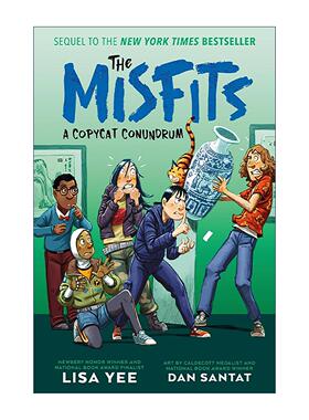 英文原版 The Misfits 02 A Copycat Conundrum 异类系列2 模仿难题 儿童冒险小说 纽伯瑞奖得主Lisa Yee 精装 进口英语原版书籍