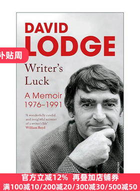 英文原版 Writer's Luck 作家的运气 戴维·洛奇文学评论回忆录 英文版 进口英语原版书籍