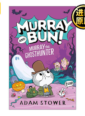 英文原版 Murray the Ghosthunter 猎魂猫咪 穆雷和本系列 儿童插画故事书 大卫威廉姆斯合作画师Adam Stower 英文版 进口英语原版
