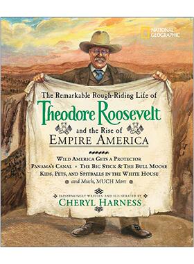 英文原版 The Remarkable Rough-Riding Life of Theodore Roosevelt and the Rise of Empire America 西奥多·罗斯福的坎坷人生