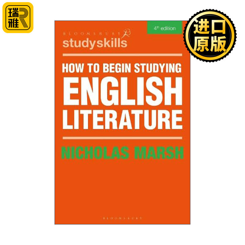 英文原版 How to Begin Studying English Literature 如何研究英国文学 Nicholas Marsh 大学生文学学习指南 进口英语原版书籍
