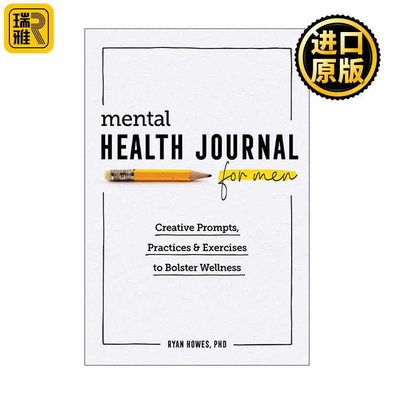 英文原版 Mental Health Journal for Men 男性心理健康日记 缓解焦虑与压力 整理思绪练习 Callisto 英文版 进口英语原版书籍