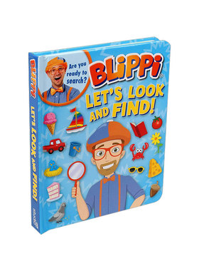 Blippi Let's Look and Find 布里皮 一起来找找看 英文原版绘本 纸板书 英文版 进口英语原版书籍