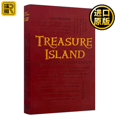 英文原版 Treasure Island 金银岛 软精装皮质封面词云经典 Word Cloud Classics 英文版 进口英语原版书籍