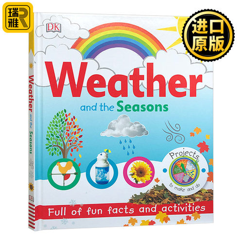 Weather and the Seasons 天气与季节 英文原版 DK自然科普百科 智游戏活动书 精装 DK 英文版进口原版英语书籍