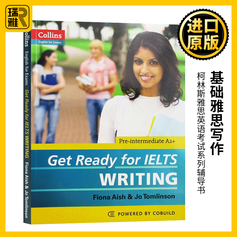 基础雅思写作 英文原版 Collins Get Ready for IELTS Writing 柯林斯雅思英语考试系列辅导书 备考雅思英文写作 全英文版进口书籍 书籍/杂志/报纸 进口教材/考试类/工具书类原版书 原图主图