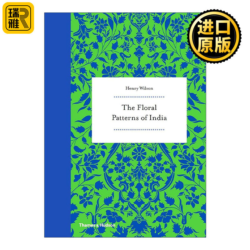 英文原版 Floral Patterns of India 印度的花卉图案 字体图案标志设计 精装 英文版 进口英语原版书籍