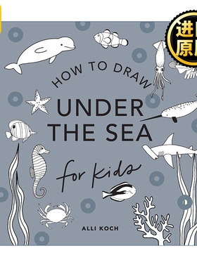 Under the Sea (How to Draw For Kids Series) 海底世界 海豚 美人鱼 海洋动物 有趣的儿童5分钟绘画美术课程 Alli Koch