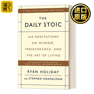 书籍 人生哲学 Ryan 英文版 励志 进口英语原版 The Daily Stoic 英文原版 斯多葛日报 Holiday 精装