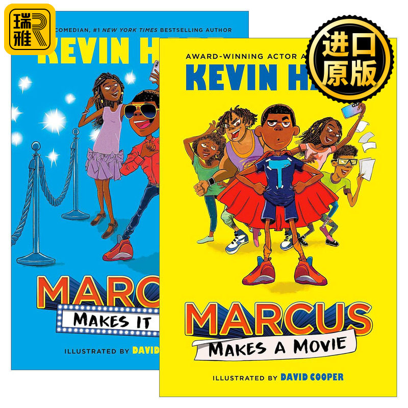 英文原版 Marcus 马库斯系列2册 儿童搞笑故事小说 电影爱宠大机密配音演员凯文·哈特 英文版 进口英语原版书籍