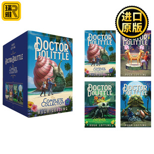 进口原版 Doctor 奇幻冒险4册全集套装 Lofting 英文原版 Hugh 多力特 全英文版 英语书籍 Dolittle