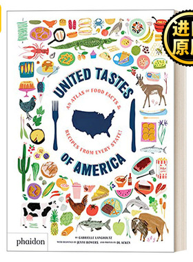 United Tastes of America 美国各州特色食物及食谱书 精装