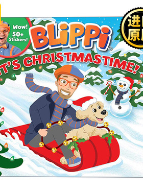 Blippi It's Christmastime 布里皮 圣诞节到了 英文版儿童绘本