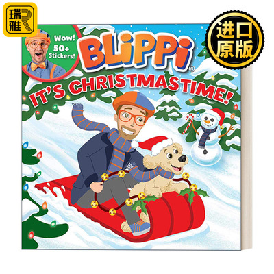 Blippi It's Christmastime 布里皮 圣诞节到了 英文版儿童绘本