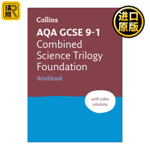 Workbook GCSE Science Trilogy AQA Combined 英文原版 柯林斯英国初中GCSE考试综合科学基础练习册 Foundation Collins