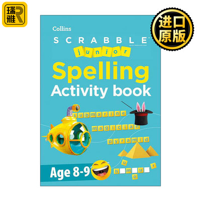 英文原版 Collins SCRABBLE? Junior Spelling Activity Book Age 8-9 柯林斯少儿拼写练习活动书 英文版 进口英语原版书籍
