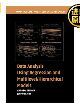 英文原版 Data Analysis Using Regression and Multilevel Hierarchical Models 数据回归分析和多级层次模型 英文版 进口英语书