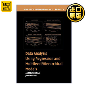 英文原版 Data Analysis Using Regression and Multilevel Hierarchical Models 数据回归分析和多级层次模型 英文版 进口英语书