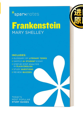 Frankenstein 科学怪人 SparkNotes Literature Guide文学导读系列