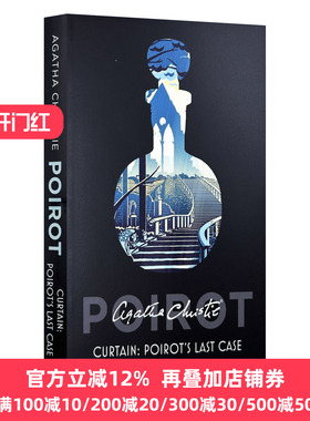 英文原版 Poirot — Curtain Poirot's Last Case 大侦探波洛系列 谢幕-波洛的最后一案 影视封面版 阿加莎侦探推理小说 进口书籍