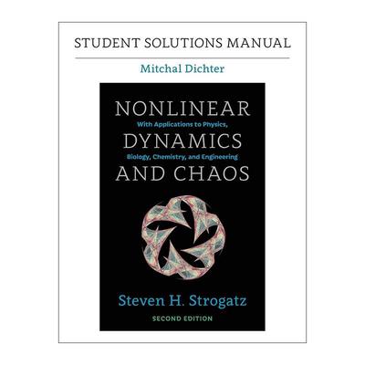英文原版 Student Solutions Manual for Nonlinear Dynamics and Chaos 非线性动力学与混沌 第二版 学生解题手册 进口英语书籍