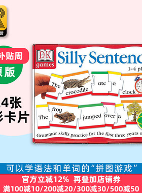 DK游戏：愚蠢的句子书 英文原版 DK Games: Silly Sentences 亲子学习英文语法句子游戏卡片 英文版 DK 进口英语书籍