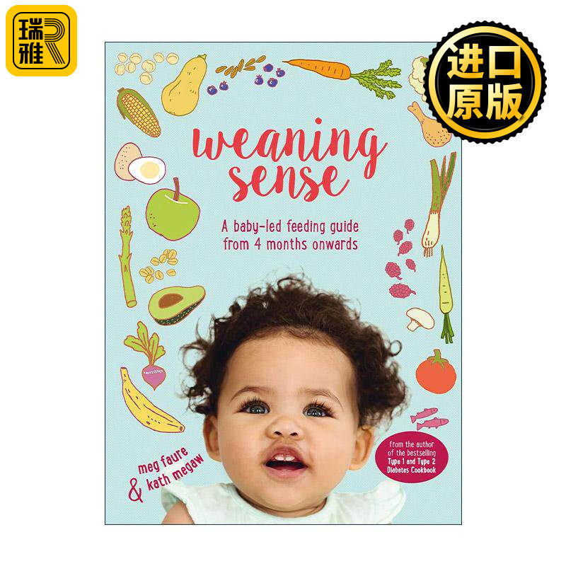 英文原版 Weaning Sense 母婴无压力断奶指南 婴儿辅食食谱 英文版 进口英语原版书籍