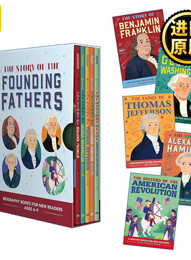 The Story of the Founding Fathers 5 Book Box Set 创立之父5册盒装 含富兰克林/华盛顿/杰斐逊/汉密尔顿/美国独立战争