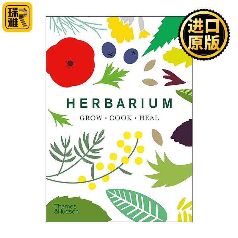 英文原版 Herbarium 草本志 100种植物的种植 烹饪与疗愈 现代设计版草药百科 英文版 进口英语原版书籍